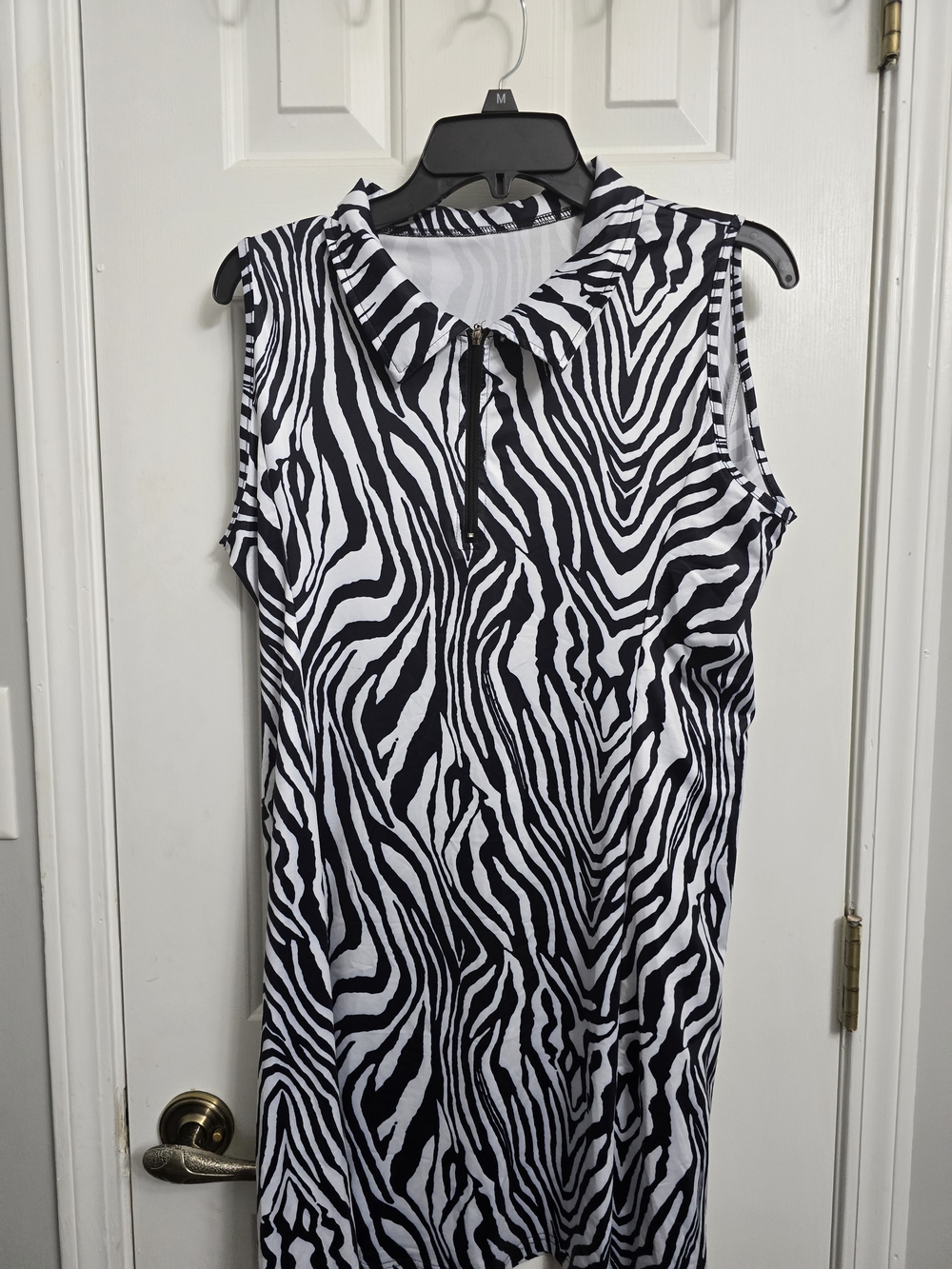 zebra-print activewear dress Set